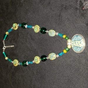 Vintage unique pendent and necklace